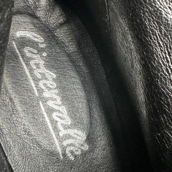 Black Leather Lace-Up Boots - Picture 2 of 10